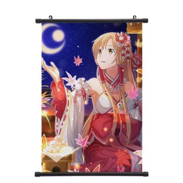 Imagem de Arte de parede em tela Sword Art Online Yuuki Asuna 40x60cm - yiweisai