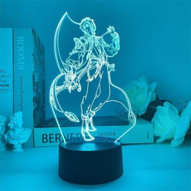 Imagem de Luz noturna Honors Of Kings Feis 3D com mudança de cor LED - yiweisai