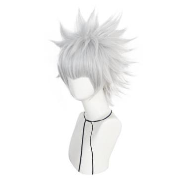 Imagem de Cosplay Wig Hunters Hunters Killuas Zoldycks Cabelo sintético - yiweis