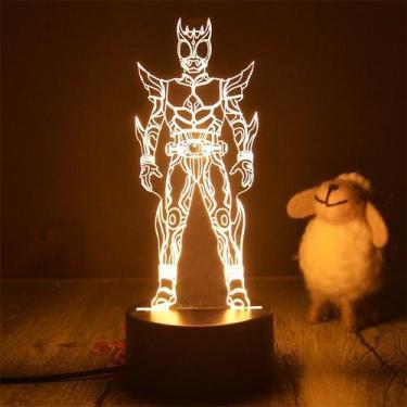 Imagem de Luz noturna Kamens Riders Kuugas 3D com mudança de cor - Yiweisai