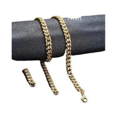 Imagem de Colar Masculino De Aço Inoxidável Elo Cubano 3-11mm, Corrente Miami Cu