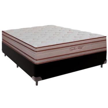 Imagem de Cama Box Casal e Colchão Artemis Molas Ensacadas Colchobel Preto