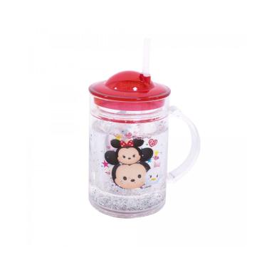 Imagem de Caneca com Tampa e Canudo Mickey e Minnie Tsum Tsum