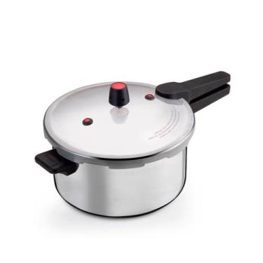 Imagem de Panela De Pressão 7 Litros Aço Polido Prática Segura - Nacional