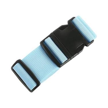 Imagem de Cinta De Bagagem Ajustável Com Cadeado De Senha Antifurto Para Viagem 