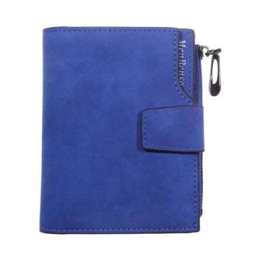 Imagem de Carteira Feminina Slim De Couro Com Porta Moedas E Compartimentos Para