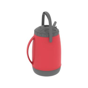 Imagem de Garrafa Isotermica Bebidas Frio 2,5L Vermelha Termica Tereré - Soprano