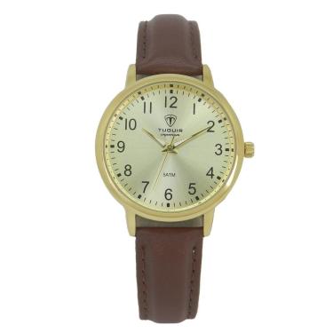 Imagem de Relógio Unissex Tuguir Analógico Imperium TG30510 Dourado e Marrom-Masculino