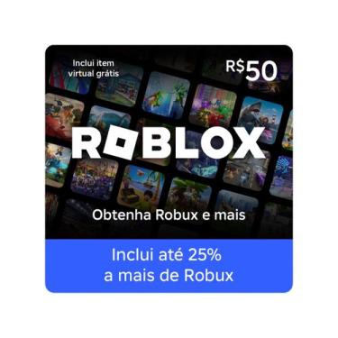 Imagem de Cartão Presente Digital R$50,00 Roblox 50BRL