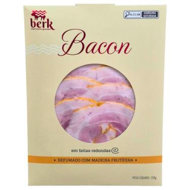 Imagem de Bacon defumado em fatias redondas - 250g - berk charcutaria