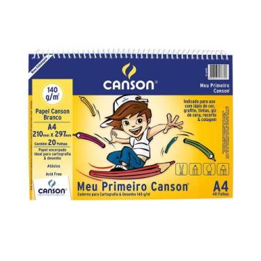Imagem de Caderno Meu Primeiro Canson A4 Canson 140g Espiral 40 folhas