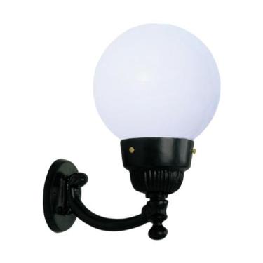 Imagem de Luminária Globo Pequena 2 com Braço Externa/interna Alumínio 31cm - Lu