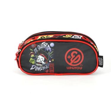 Imagem de Estojo Triplo Escolar Infantil Up4you By Enaldinho Oficial - - LUXCEL,