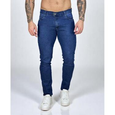 Imagem de Calça Jeans Escuro Masculina com Lycra Essencial Tamanho:38;Cor:;Gênero:Masculino-Mascu...