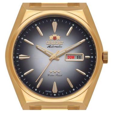 Imagem de Relogio orient automatico cinza metal dourafo f49gg013 g1kx, DOURADO