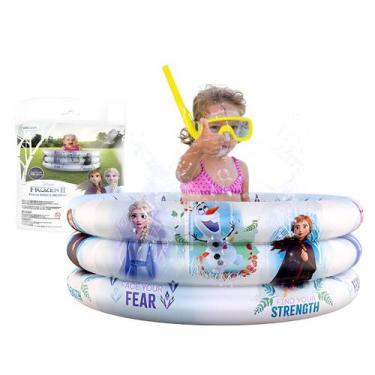 Imagem de Piscina Inflável Redonda Infantil Bebê Criança Menino Menina 3 Anéis 1