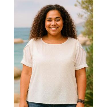 Imagem de Blusa Branca, Feminina, Plus Size, Em Viscose, Até 54 - Program Moda P