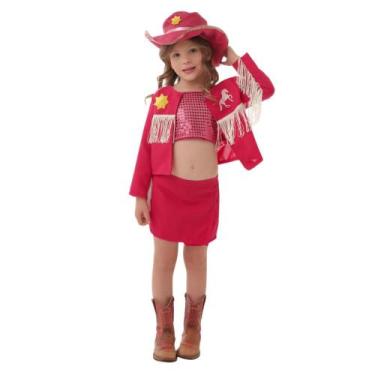 Imagem de Fantasia Country Cowgirl Boiadeira Ana Castela Infantil - Genérico, 14