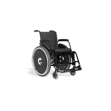 Imagem de Cadeira de rodas avd alumínio - ortobras , Assento 46 cm, PRETA