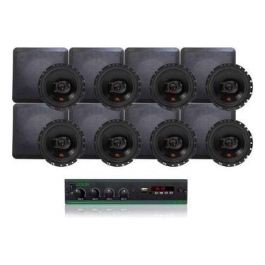Imagem de Kit Amplificador Lsa 700.4 120wrms + 8 Arandelas Jbl Flex4, 127/220V