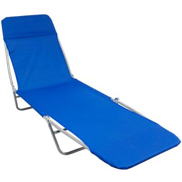 Imagem de Cadeira Espreguiçadeira Dobrável 5 Posições Textline Praia Piscina Camping Importway IW...