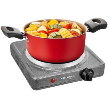Imagem de Fogao portatil 220v 1 boca lenoxx - 1000w c/ 5 niveis de potencia