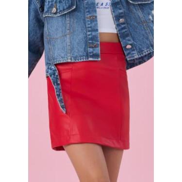 Imagem de Saia Juvenil Vermelha Vanilla Cream, Vermelho, 14