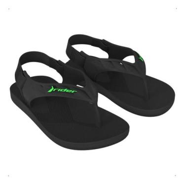 Imagem de Chinelo Infantil Masculino Elastico Bebe Rider R1 Baby, 20/21, Preto p