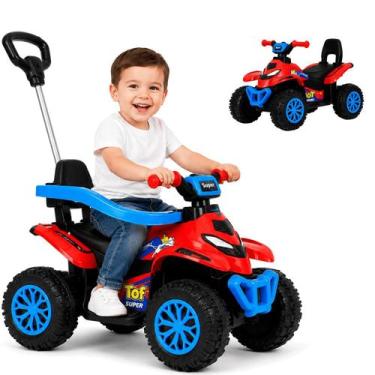 Imagem de Quadriciclo ATV Eletrico Infantil Bang Toys Spider Vermelho 6V
