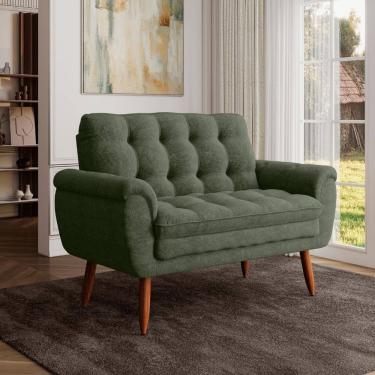 Imagem de Poltrona Decorativa 2 Lugares Xangai Chenille Prince Verde