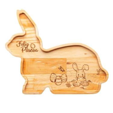 Imagem de Petisqueira Woodart New Easter de Madeira Pinus 30cm x 25cm - Wolff
