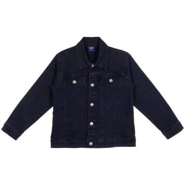 Imagem de Jaqueta sarja Infantil Mania Jeans Unisex 3137 , 8, Preto