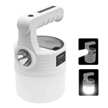 Imagem de Lampião Luminária Carregador Solar Camping Usb Led Lanterna P - Imagin