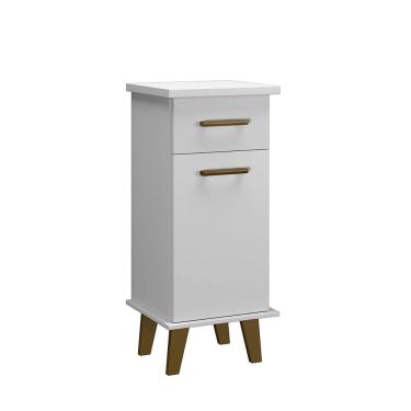 Imagem de Balcão Arte Pop Utilitário para Bebedouros sem Porta sem Gavetas MDP 36CM Branco Arte Móveis