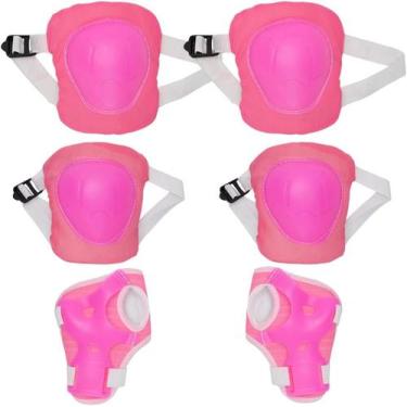 Imagem de Kp19rs kit de protecao rosa com 6 pecas - ZIPPY
