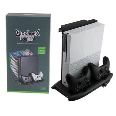 Imagem de Base Vertical Xbox One X Cooler Carregador Hub Suporte Jogos - KJH