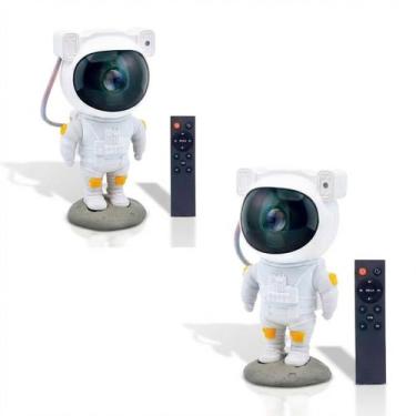 Imagem de Projetor Astronauta Estrela Galáxia Sem Música para Quarto Infantil Lu
