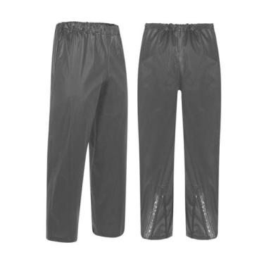 Imagem de Calça De Chuva Avulsa Capa de Chuva Impermeável Nave Combat Pvc, Cinza