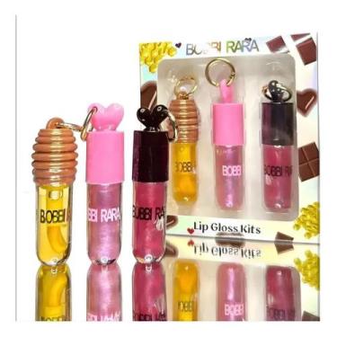 Imagem de 3 Lip Gloss Brilho Intenso Labial Bobbi Rara Prova D Agua - BOBI RARA,