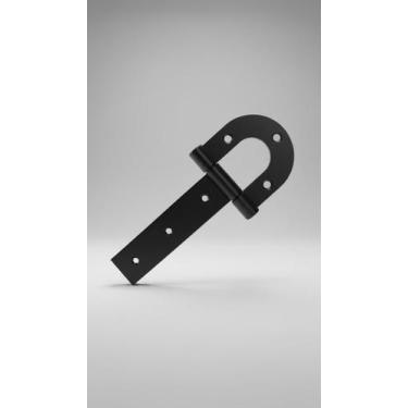 Imagem de Dobradiça Reforçada Aço Preto 40cm - Congratulations Store