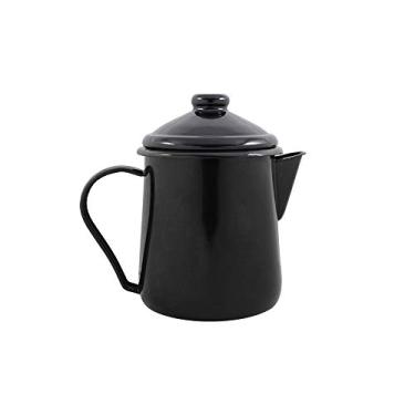 Imagem de Leiteira Tradicional 12 Esmaltada Preta - 1100 ml - Ewel