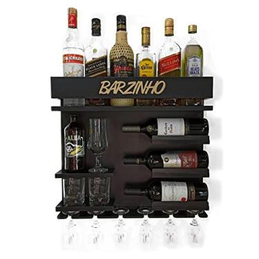 Imagem de Adega De Vinho Executiva com Bar E Porta Taças - Barzinho Pr