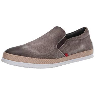 Imagem de MARC JOSEPH NEW YORK Barco masculino de couro luxuoso com detalhe de corda veneziana, Jeans marrom, 8