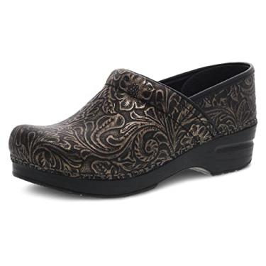 Imagem de Dansko Women's Professional Black Antique Tooled Clogs 7.5-8 M US