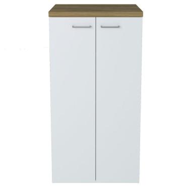 Imagem de Armário Multiuso com 02 Portas e 03 Prateleiras Internas Toq 1400 Olmo/Branco Artany