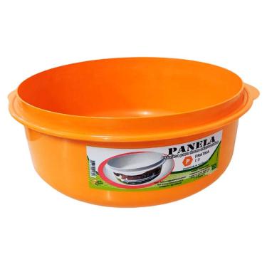 Imagem de Panela Pote Tapoer Plástica p/ Microondas 2,5 Litros Laranja