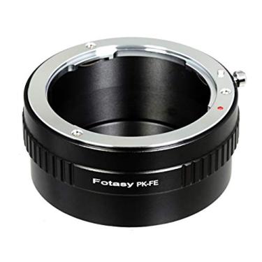 Imagem de Fotasy — Adaptador de montagem manual PK da lente para Sony E-Mount, adaptador de montagem K e suporte E, compatível com lentes Pentax K e Sony Alpha NEX-5T NEX-6 NEX-7 a3000 a3500 a5000 a5100 a6000 a6100 a6300 a6400 a6400 a6500 a6600