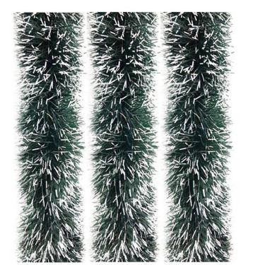 Imagem de Jogo Festão PVC Verde Nevado 9cmx2m 3 Peças Total 6 Metros - Magizi