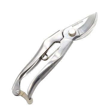 Imagem de AssemHome – Tesouras de poda de aço inoxidável, tesoura de acabamento de jardim, cortadores de mão resistentes para jardinagem, capacidade de corte de 10 mm