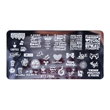 Imagem de Modelo De Carimbo De Unha Snowflake Lábios Folhas De Transferência De Borboleta